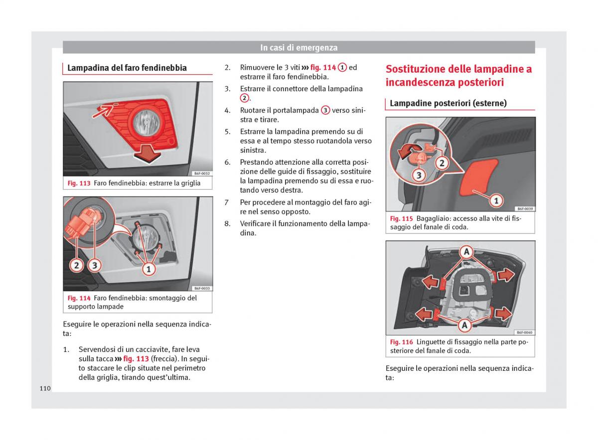 Seat Arona manuale del proprietario / page 112