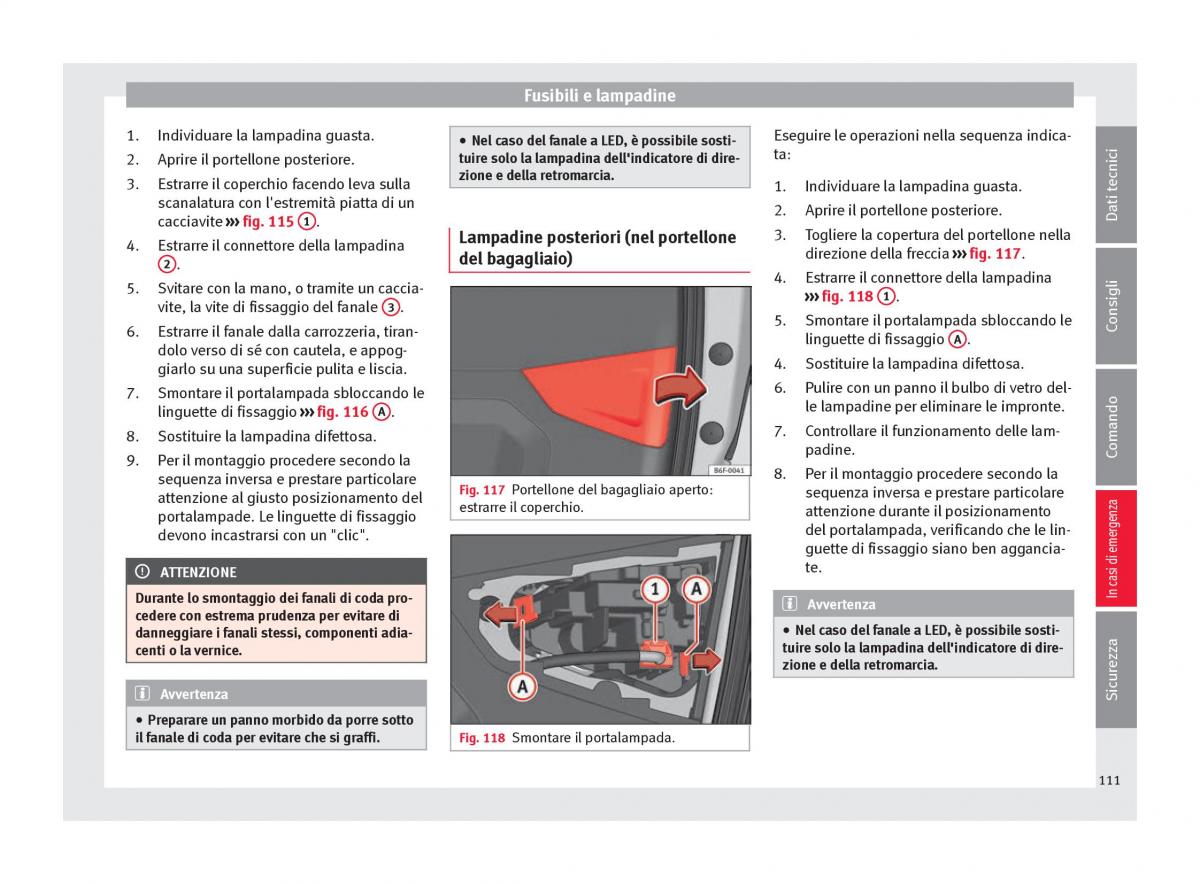 Seat Arona manuale del proprietario / page 113