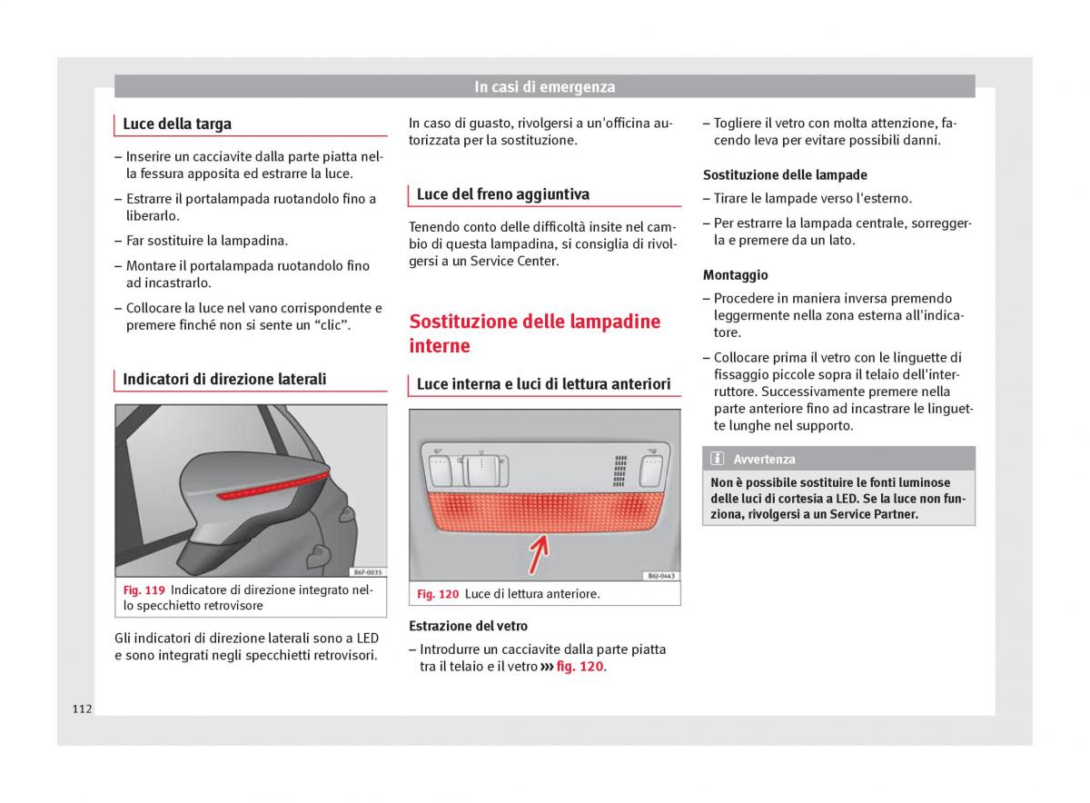 Seat Arona manuale del proprietario / page 114