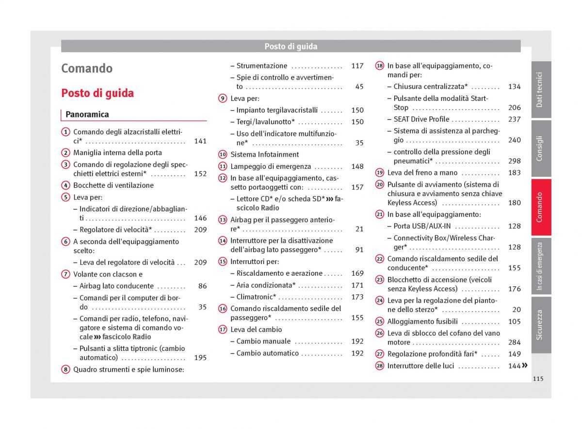 Seat Arona manuale del proprietario / page 117