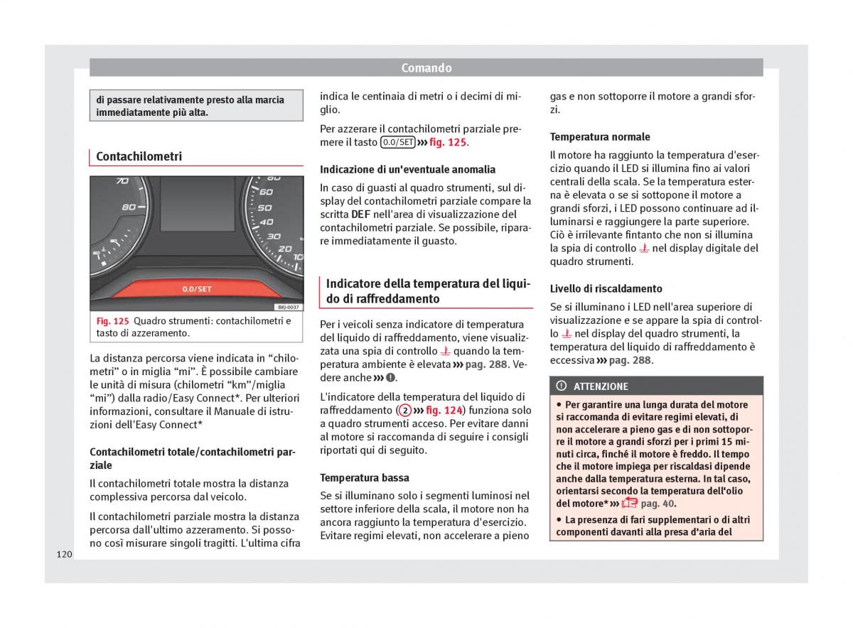 Seat Arona manuale del proprietario / page 122