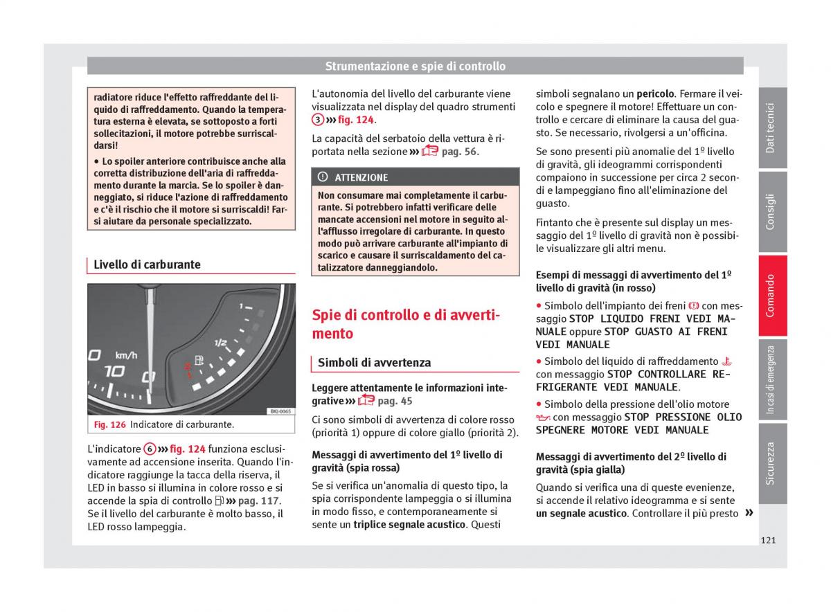 Seat Arona manuale del proprietario / page 123