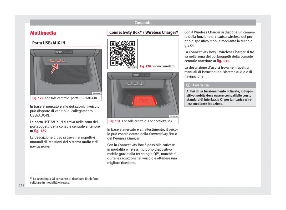 Seat Arona manuale del proprietario / page 130