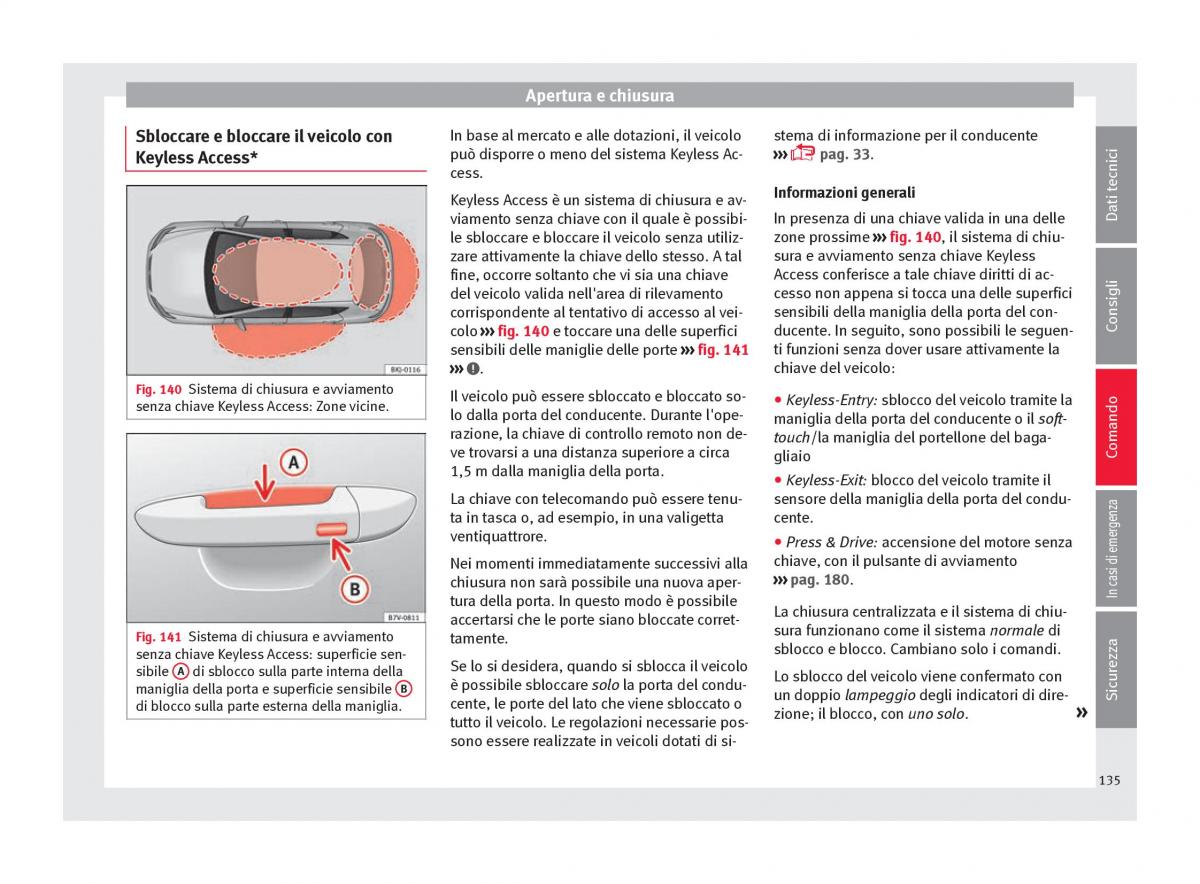 Seat Arona manuale del proprietario / page 137