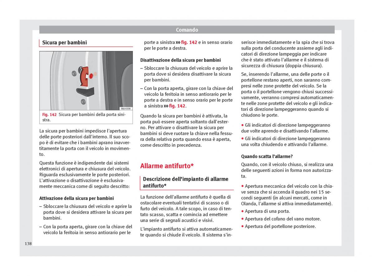 Seat Arona manuale del proprietario / page 140