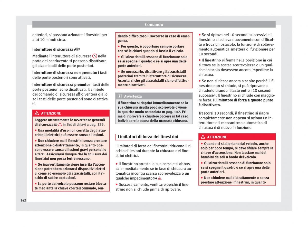 Seat Arona manuale del proprietario / page 144