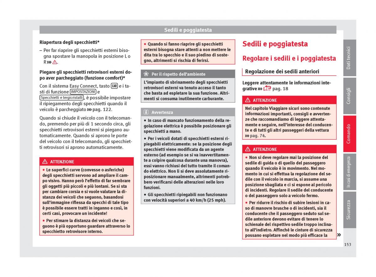 Seat Arona manuale del proprietario / page 155