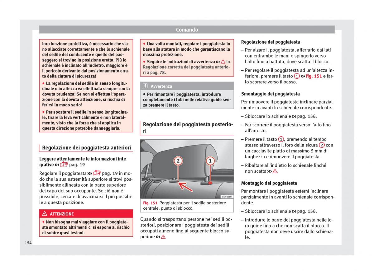 Seat Arona manuale del proprietario / page 156