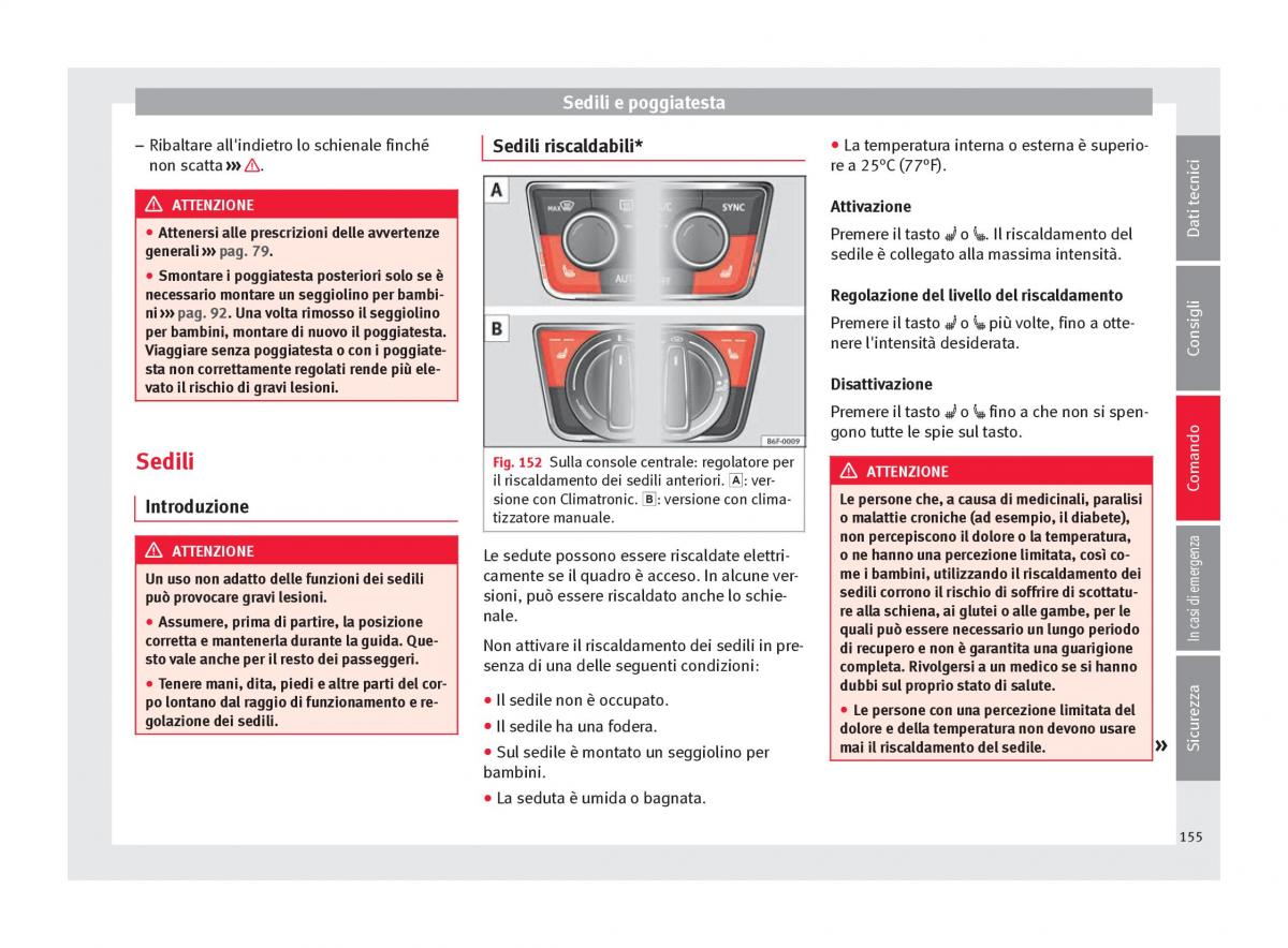 Seat Arona manuale del proprietario / page 157