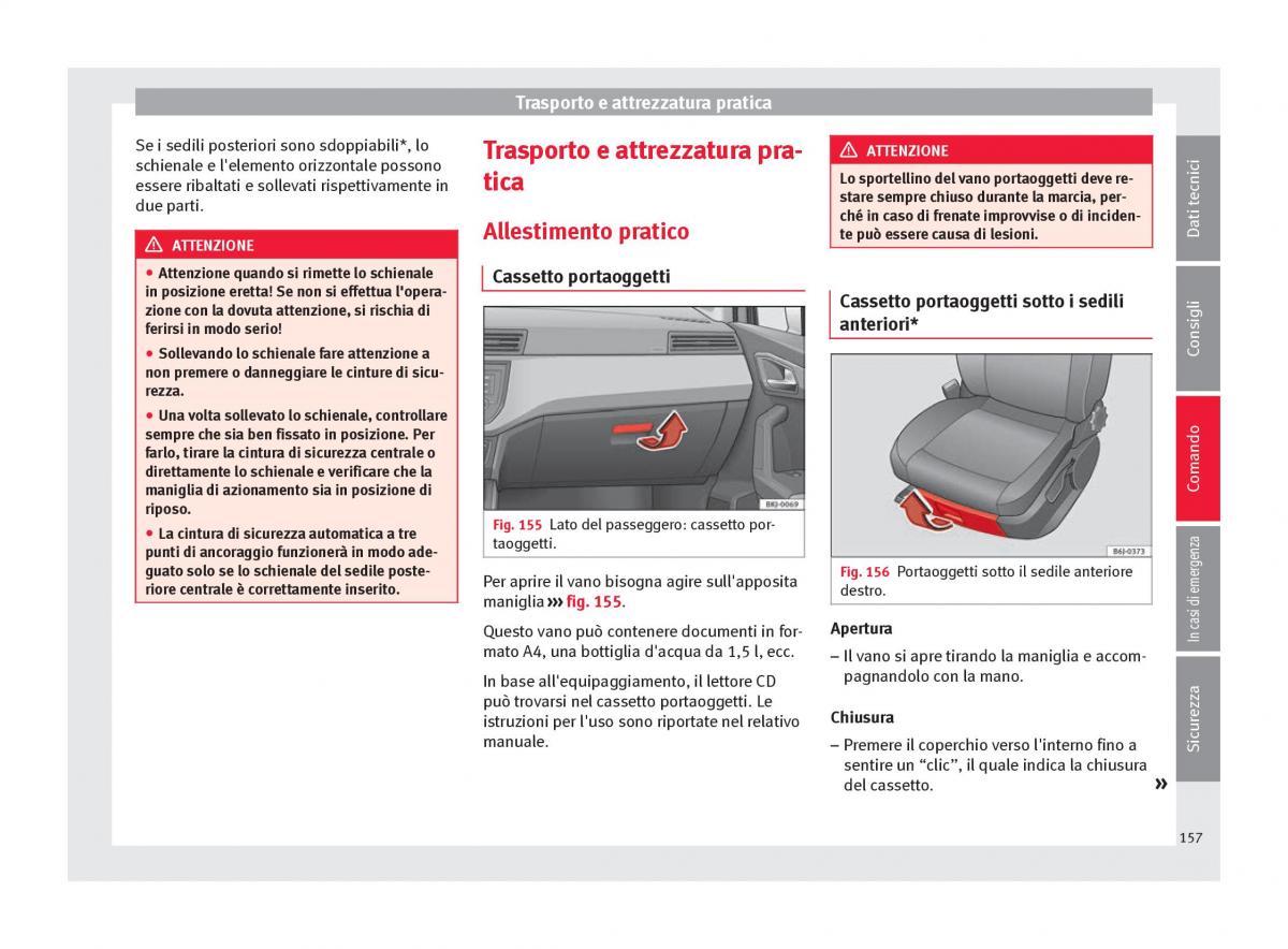 Seat Arona manuale del proprietario / page 159