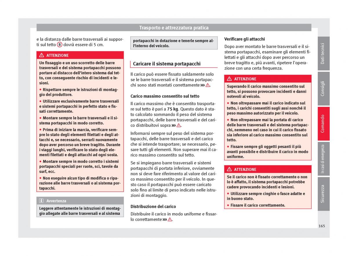 Seat Arona manuale del proprietario / page 167