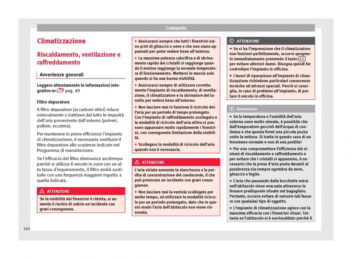 Seat Arona manuale del proprietario / page 168
