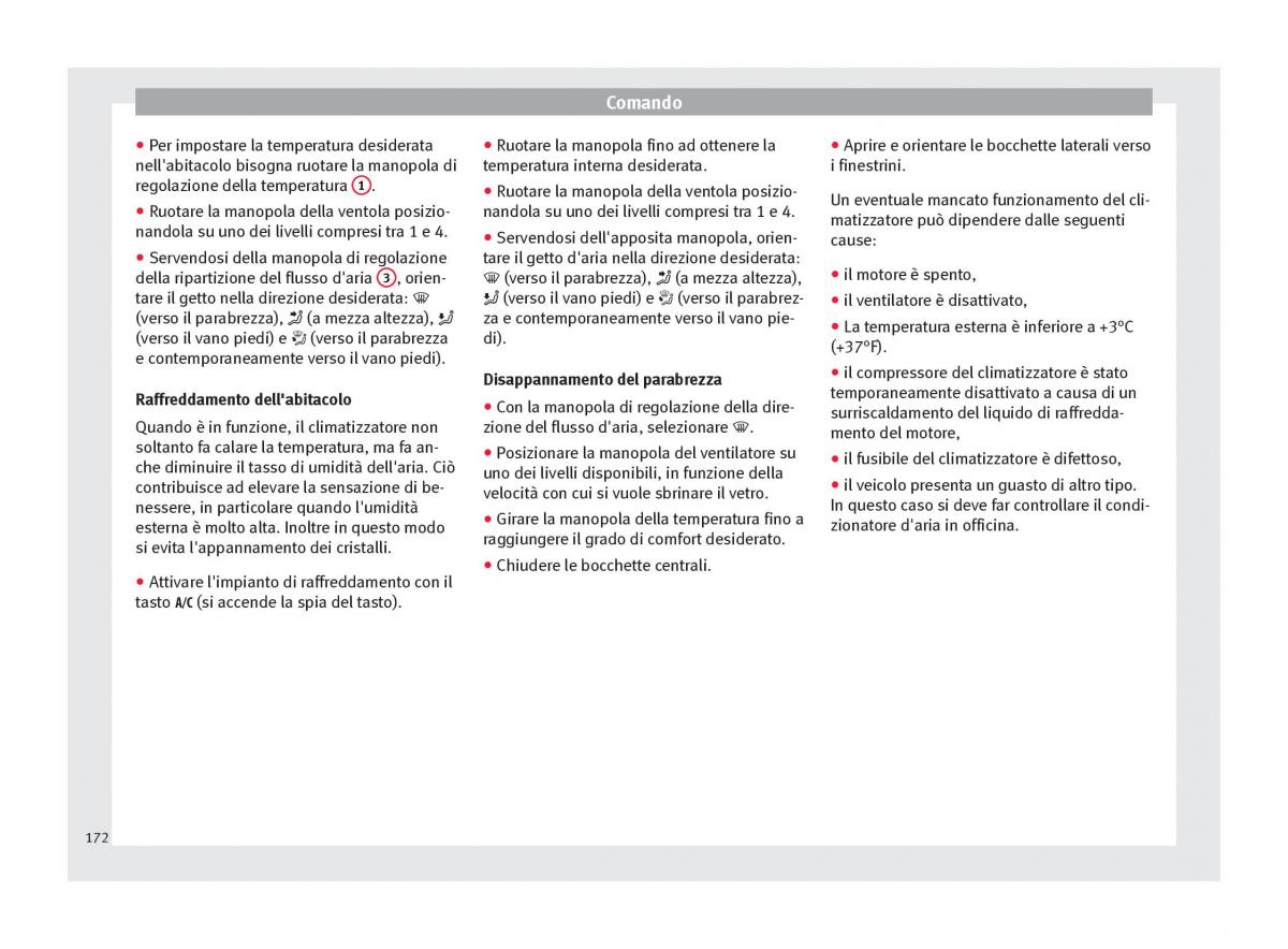 Seat Arona manuale del proprietario / page 174