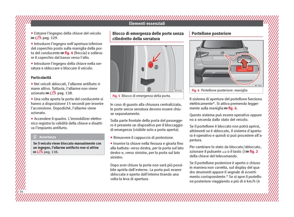 Seat Arona manuale del proprietario / page 18