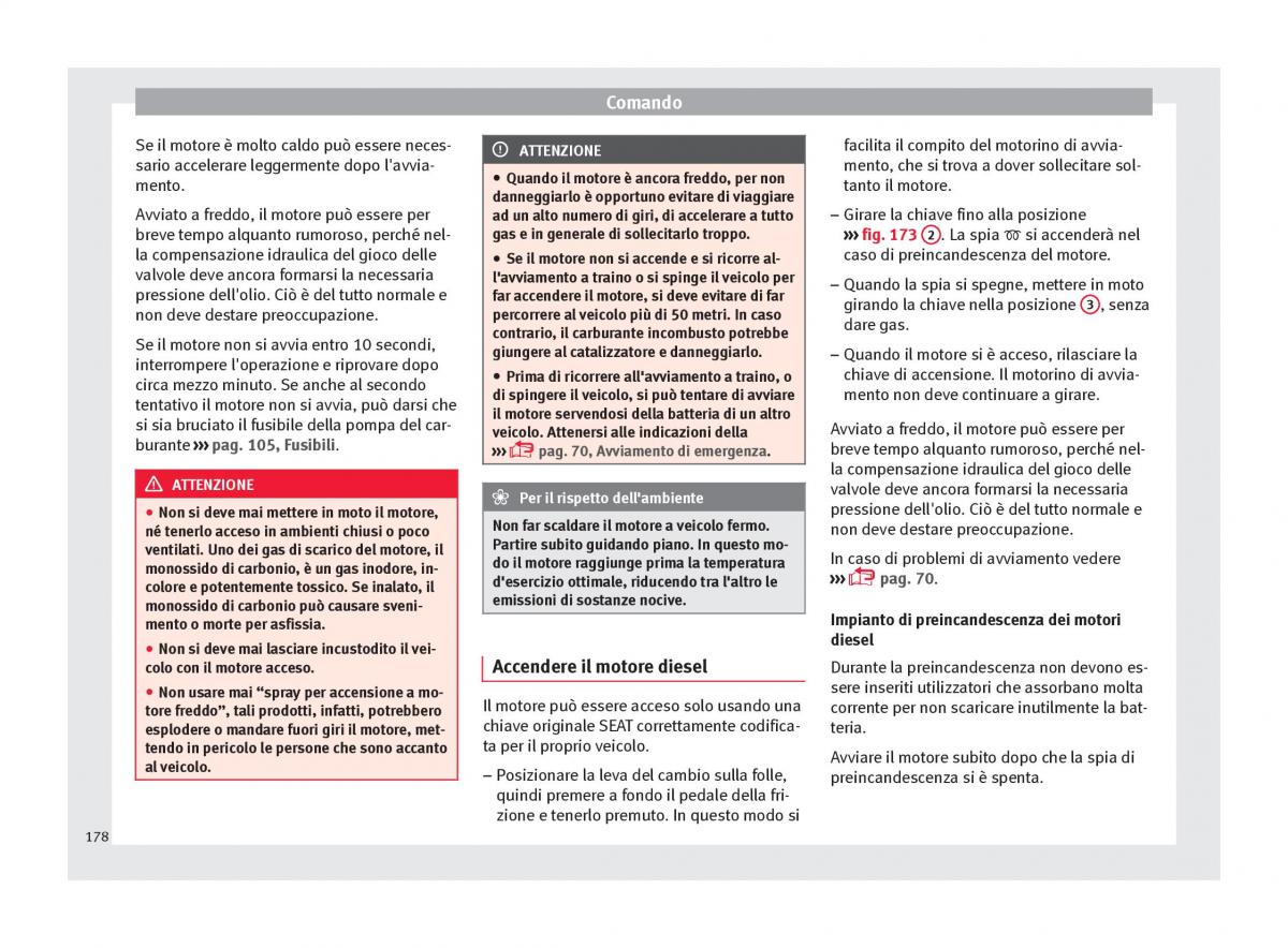 Seat Arona manuale del proprietario / page 180