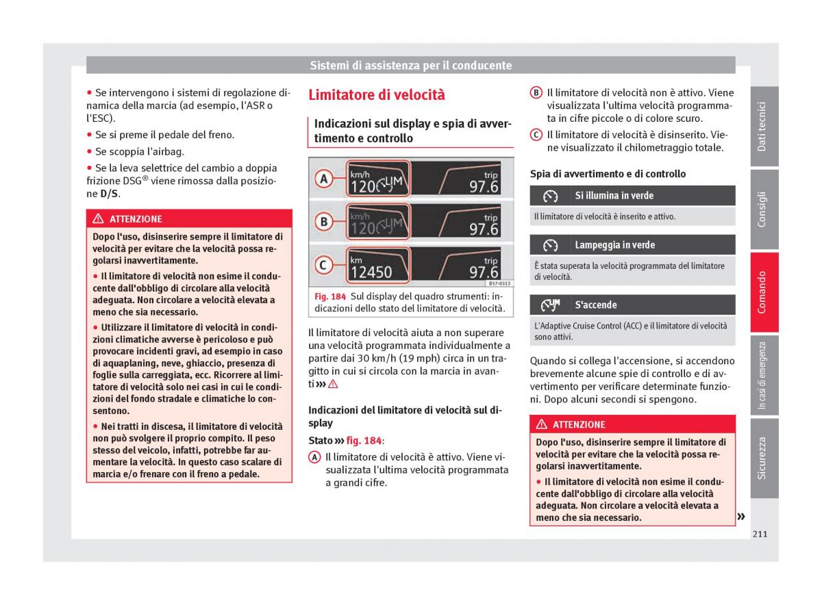 Seat Arona manuale del proprietario / page 213