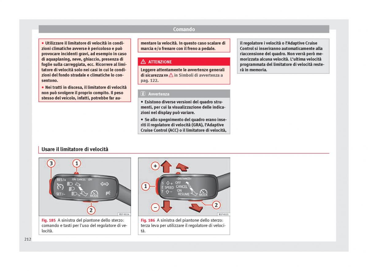 Seat Arona manuale del proprietario / page 214