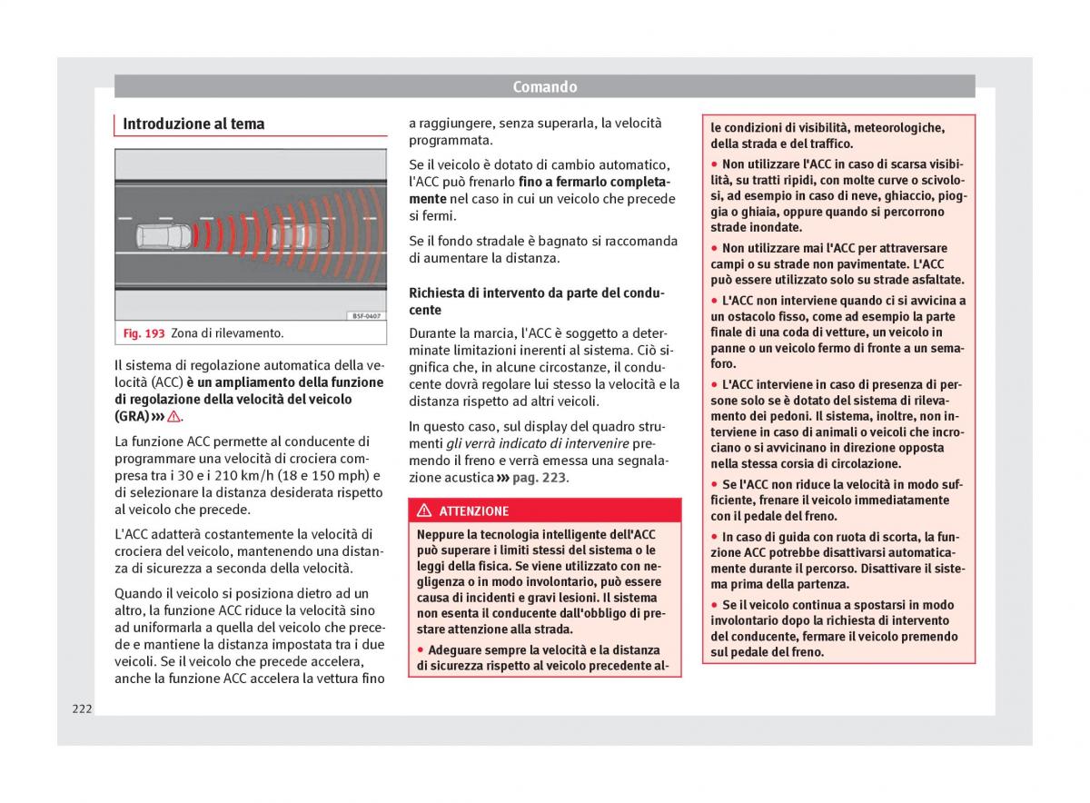 Seat Arona manuale del proprietario / page 224