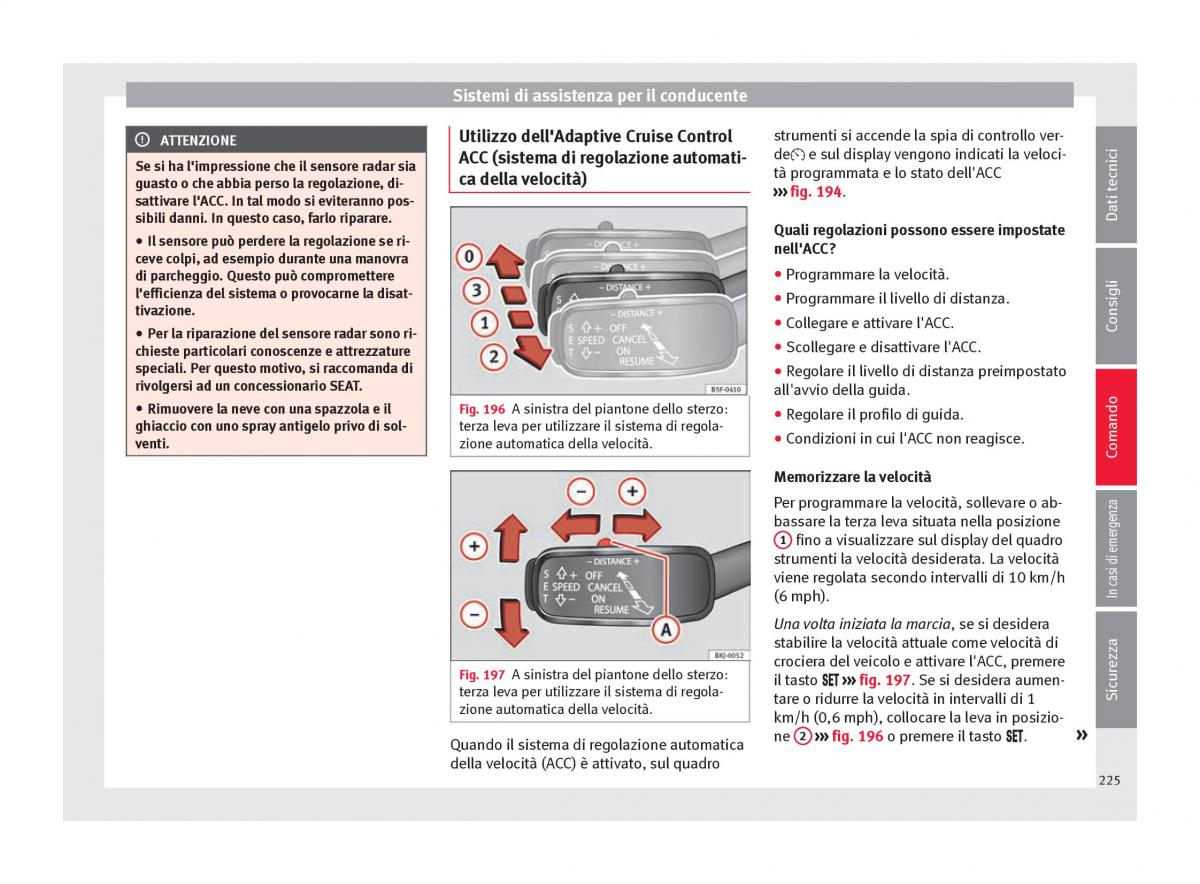 Seat Arona manuale del proprietario / page 227