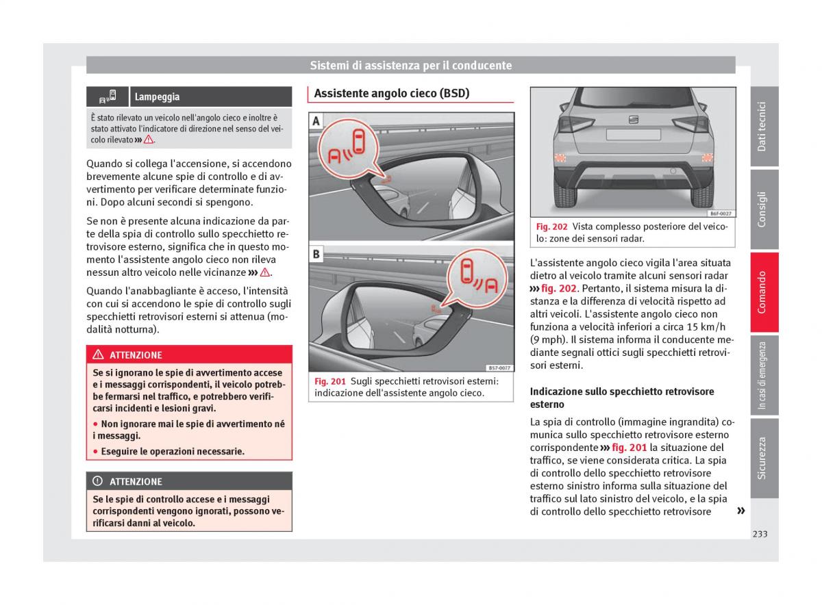 Seat Arona manuale del proprietario / page 235