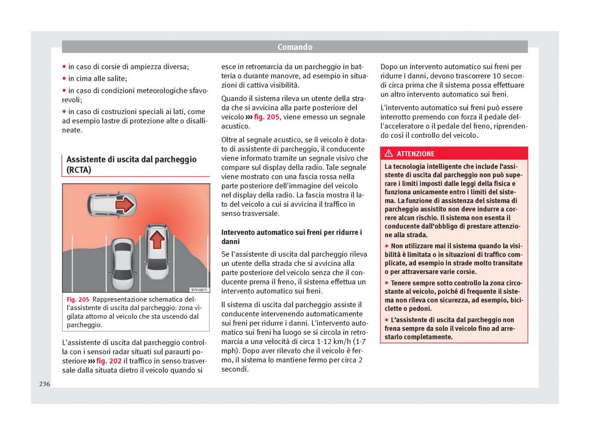 Seat Arona manuale del proprietario / page 238