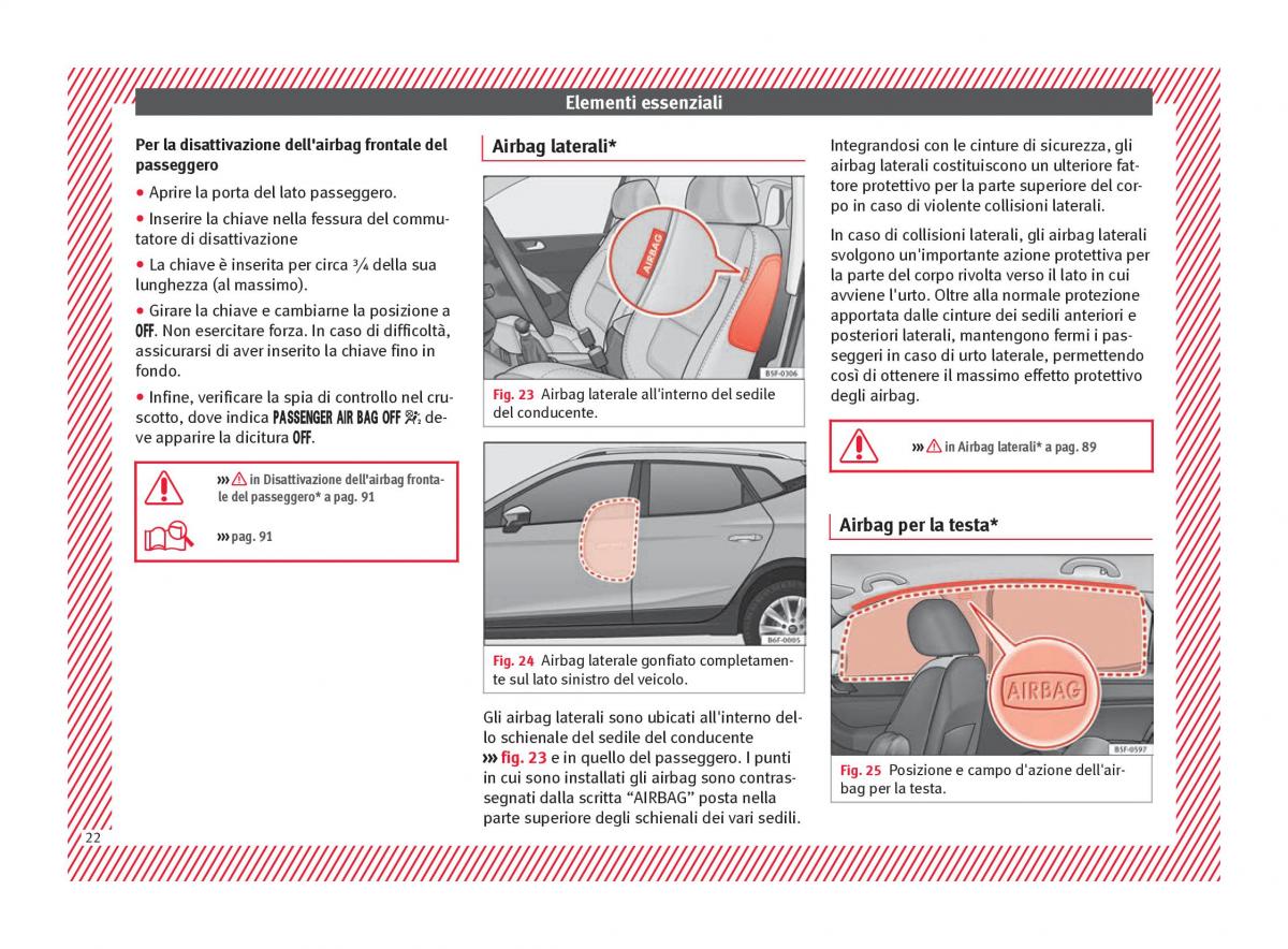 Seat Arona manuale del proprietario / page 24