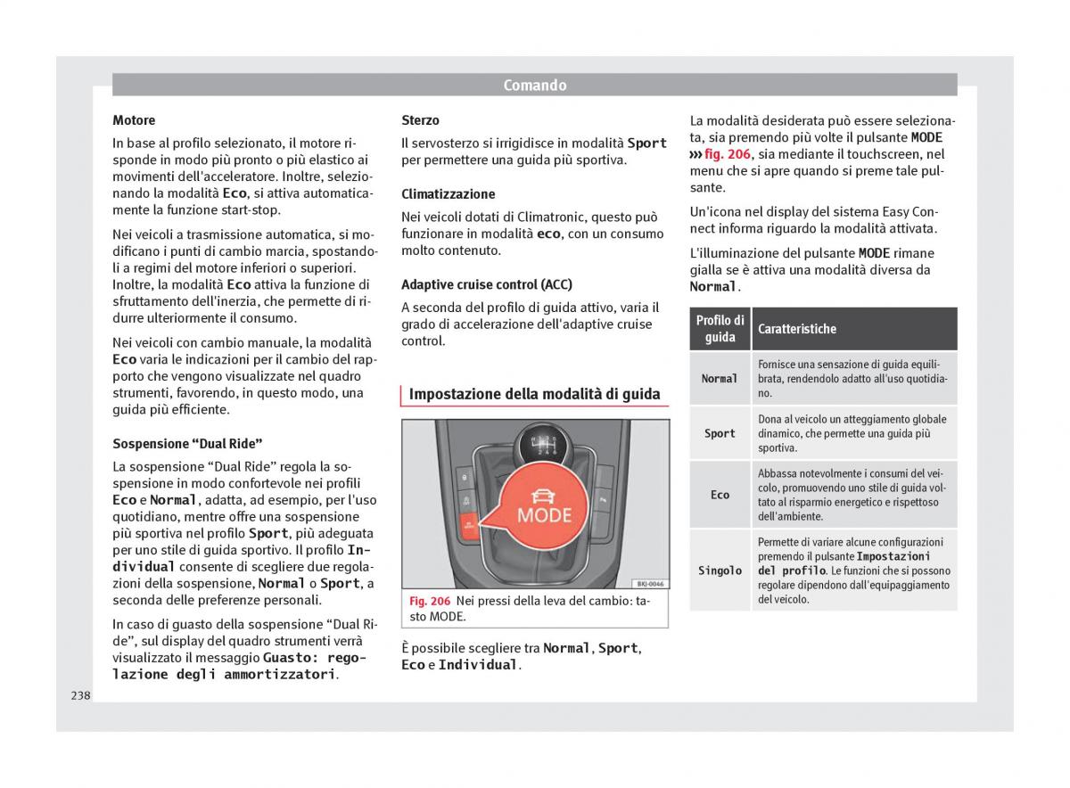 Seat Arona manuale del proprietario / page 240