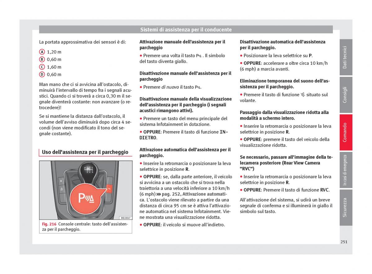 Seat Arona manuale del proprietario / page 253