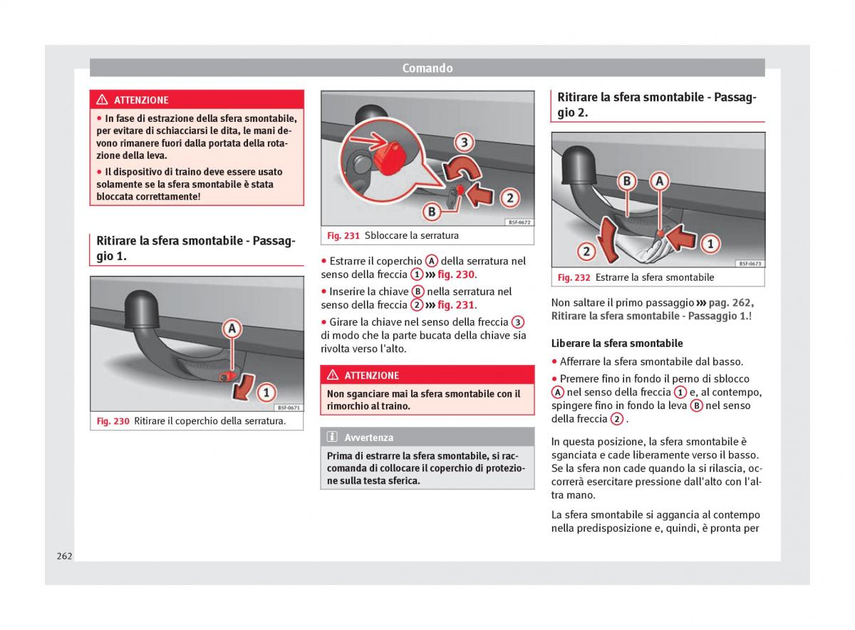 Seat Arona manuale del proprietario / page 264