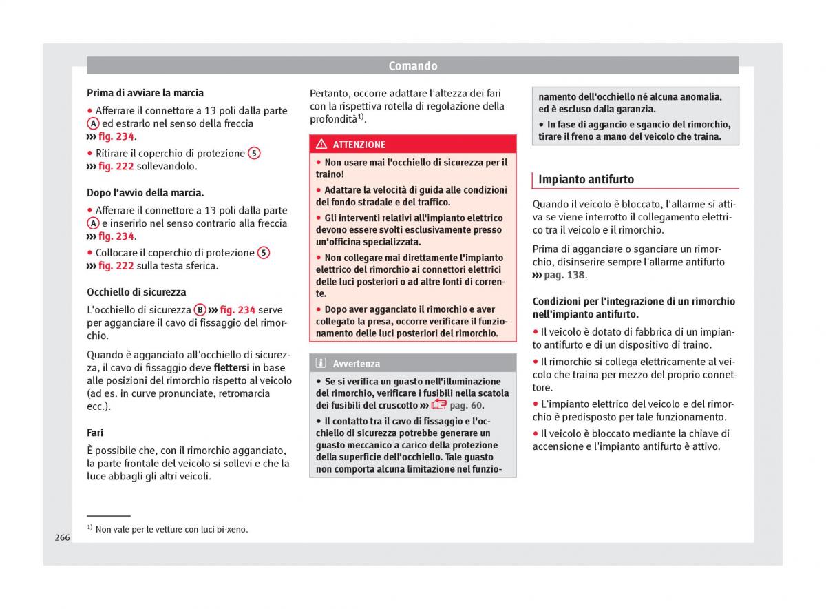 Seat Arona manuale del proprietario / page 268