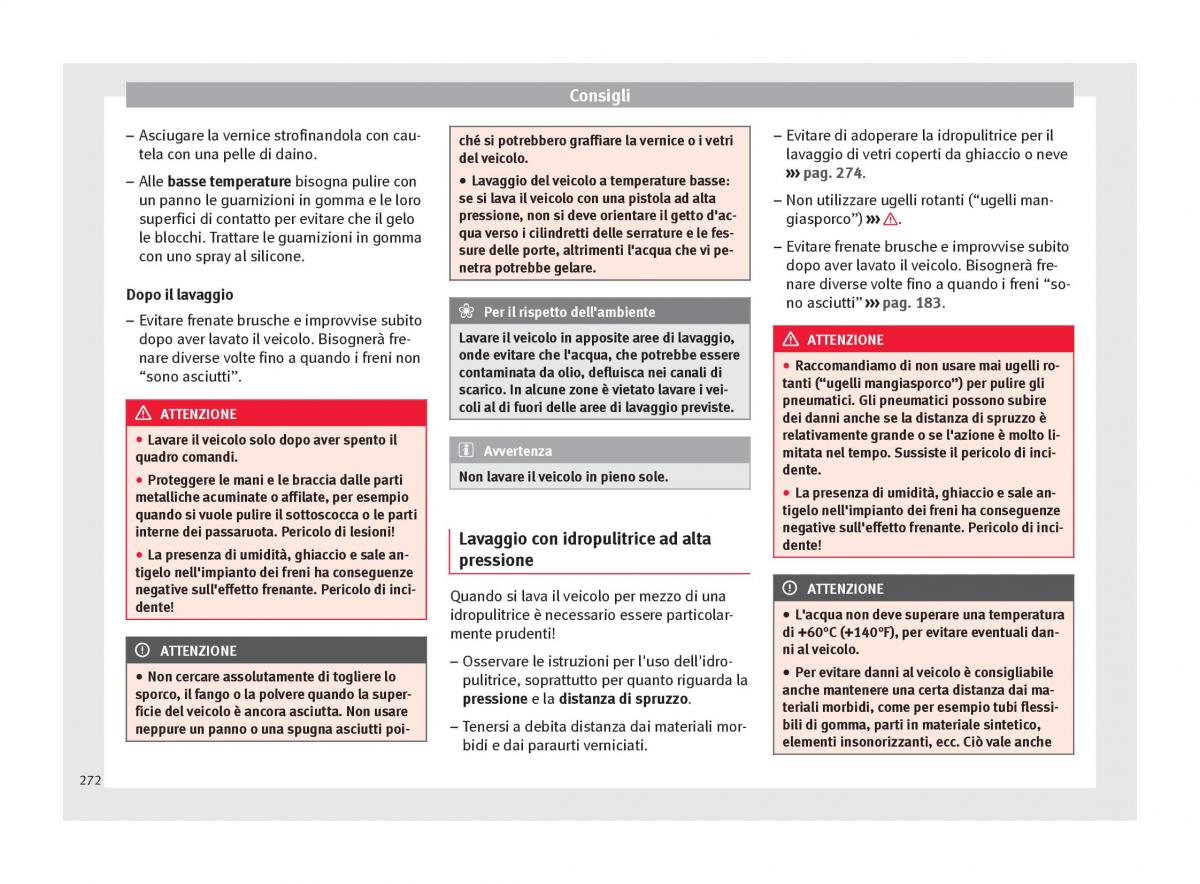 Seat Arona manuale del proprietario / page 274