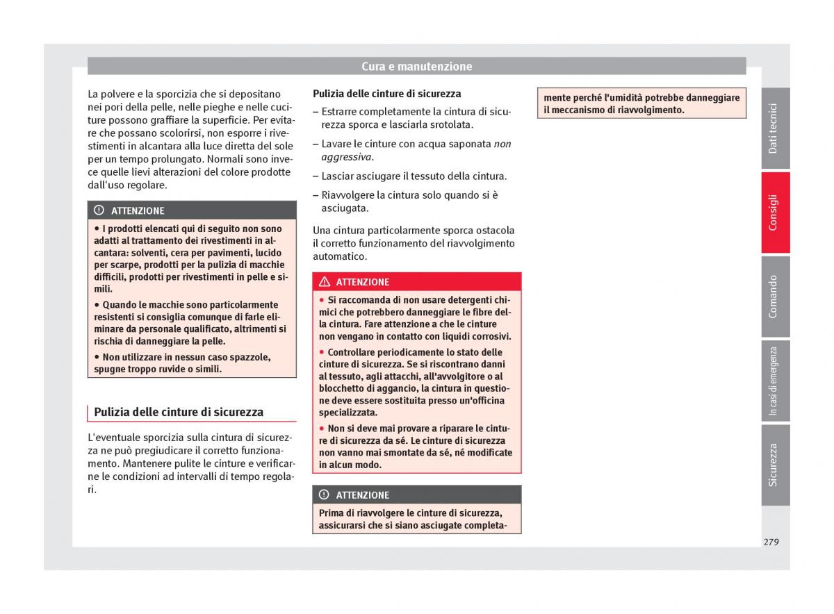 Seat Arona manuale del proprietario / page 281