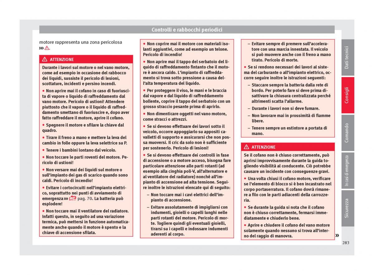 Seat Arona manuale del proprietario / page 285