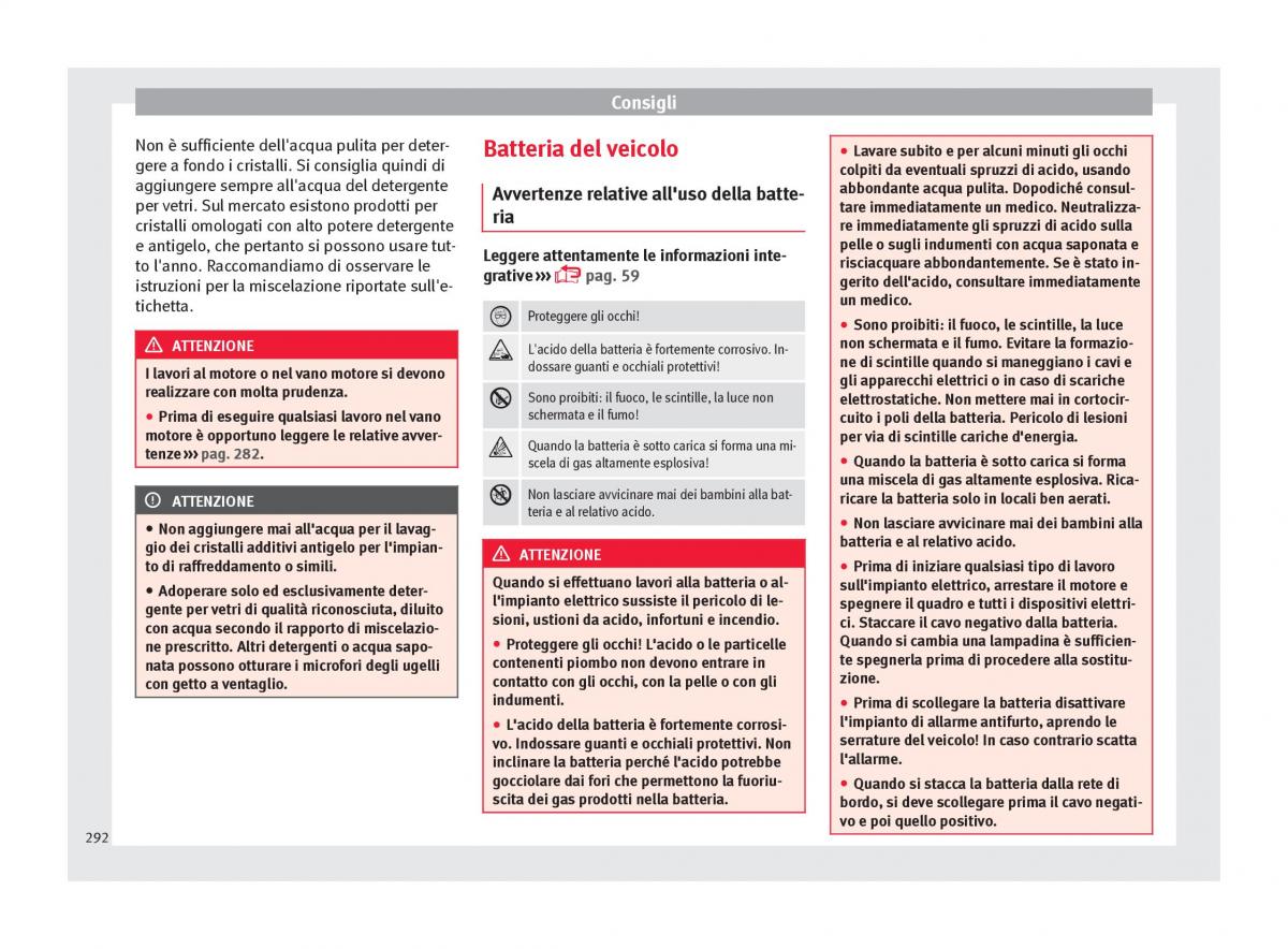 Seat Arona manuale del proprietario / page 294