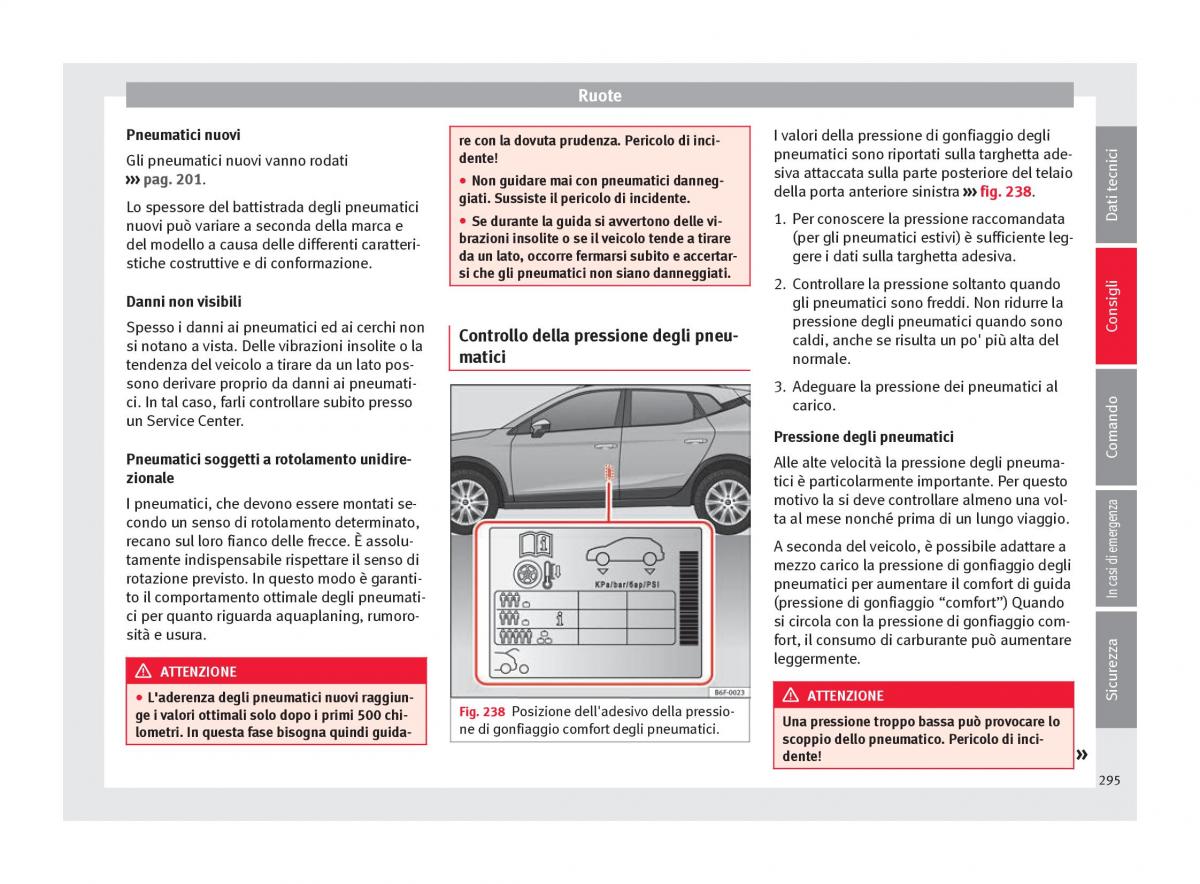 Seat Arona manuale del proprietario / page 297