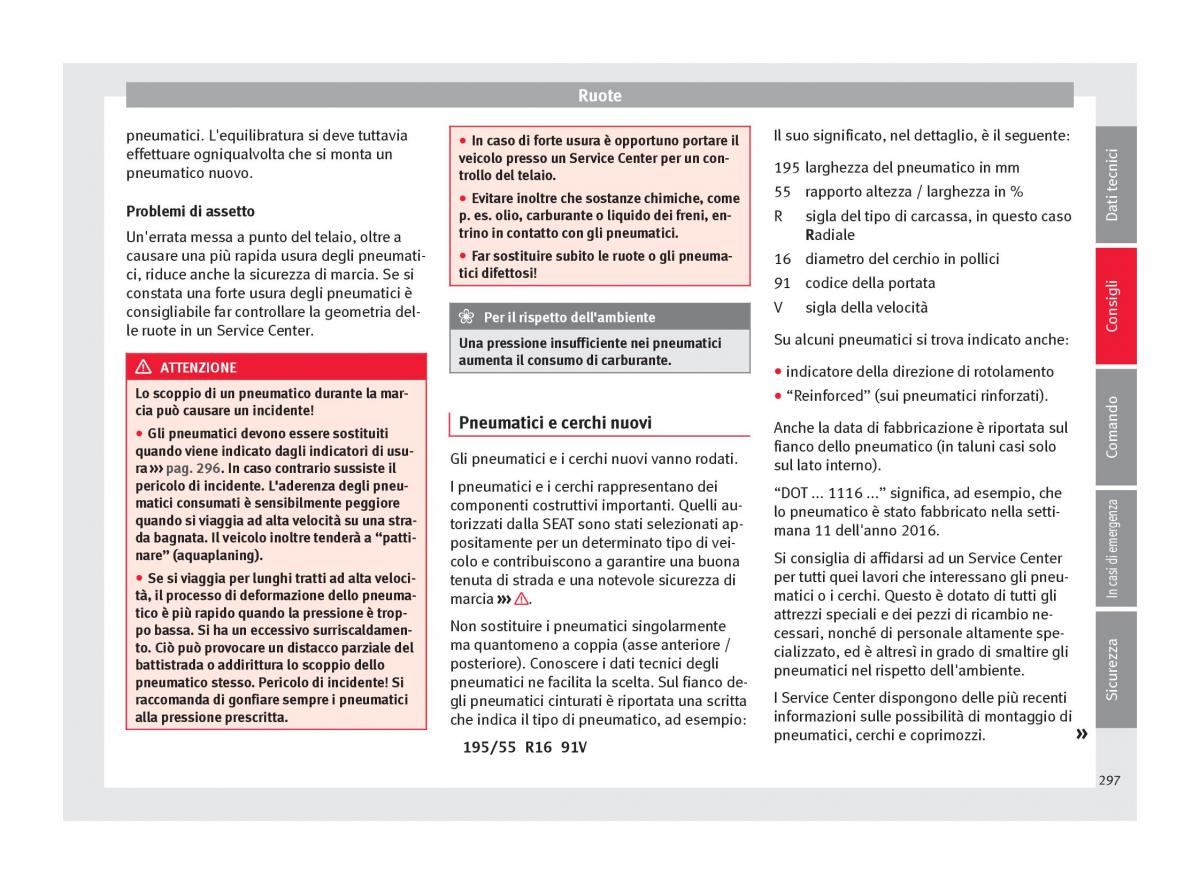 Seat Arona manuale del proprietario / page 299