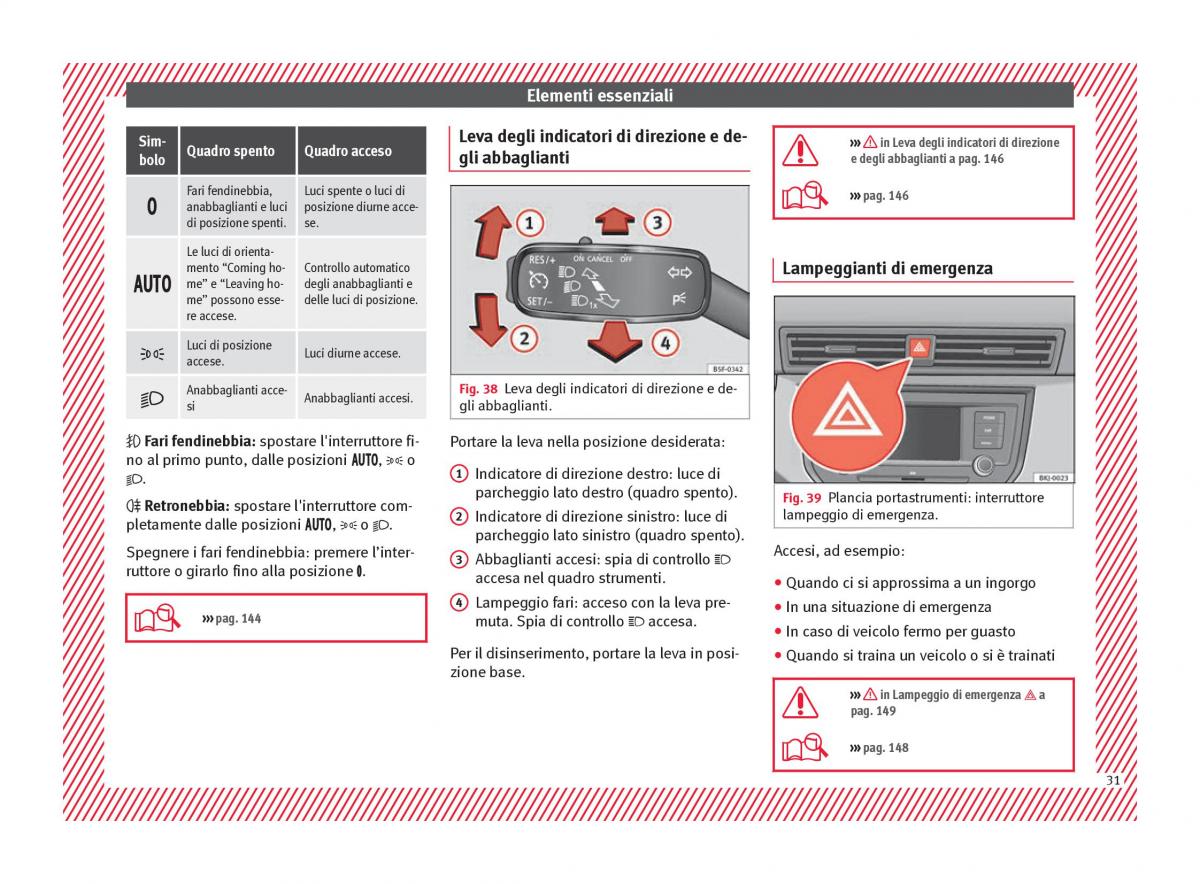 Seat Arona manuale del proprietario / page 33