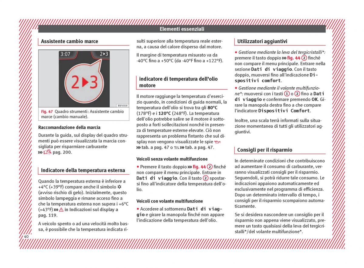 Seat Arona manuale del proprietario / page 42