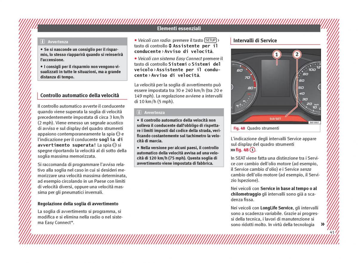 Seat Arona manuale del proprietario / page 43