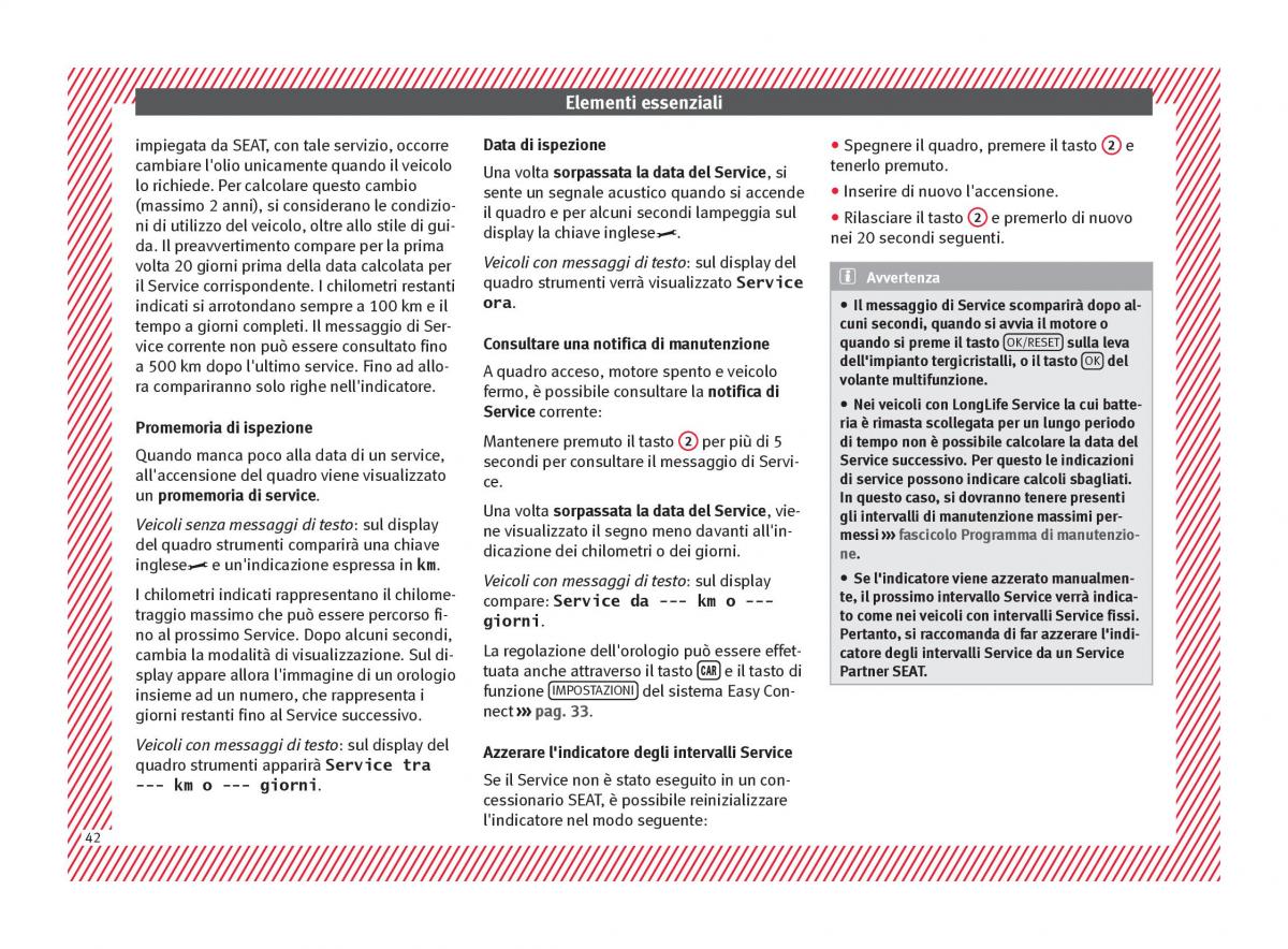 Seat Arona manuale del proprietario / page 44