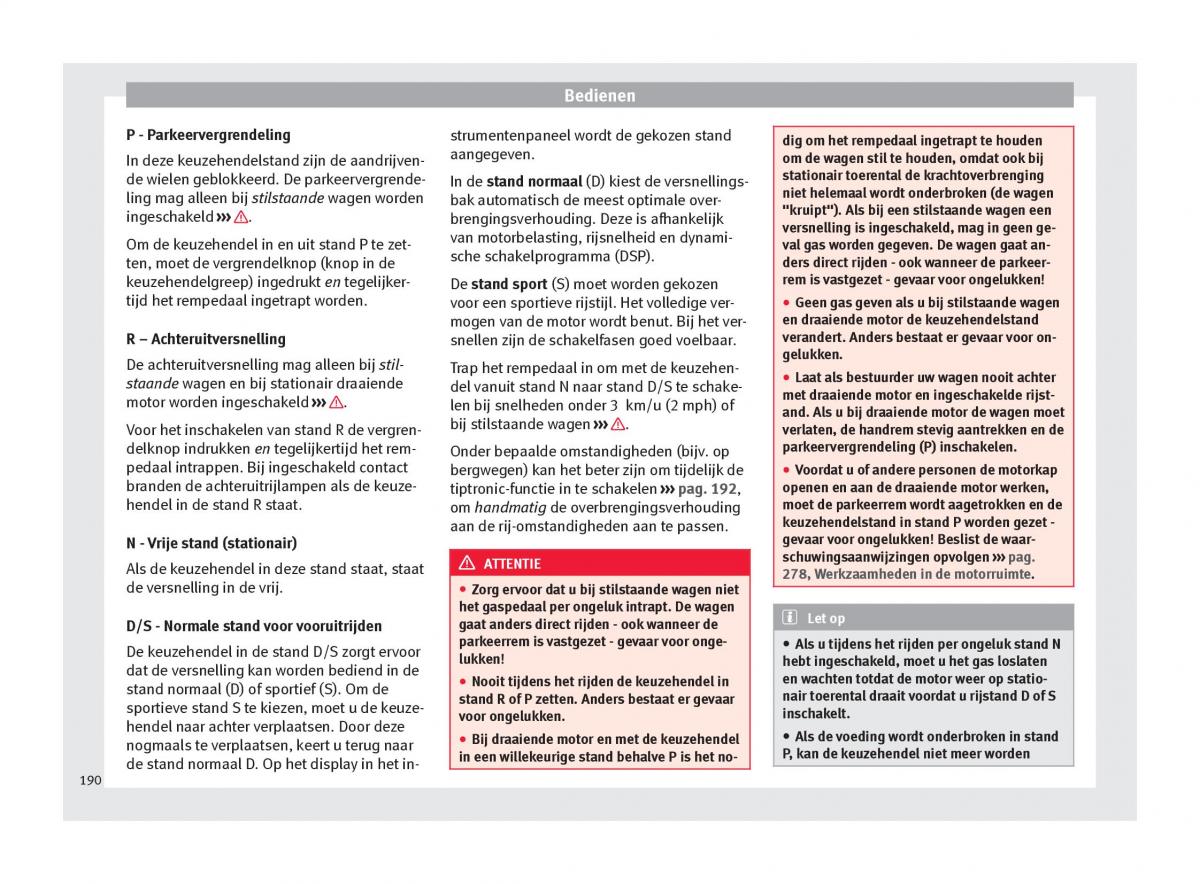 Seat Arona handleiding / page 192