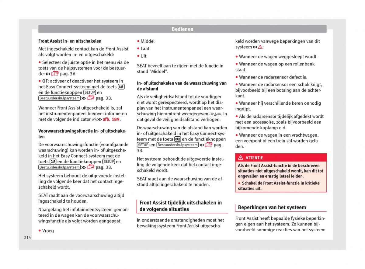 Seat Arona handleiding / page 216