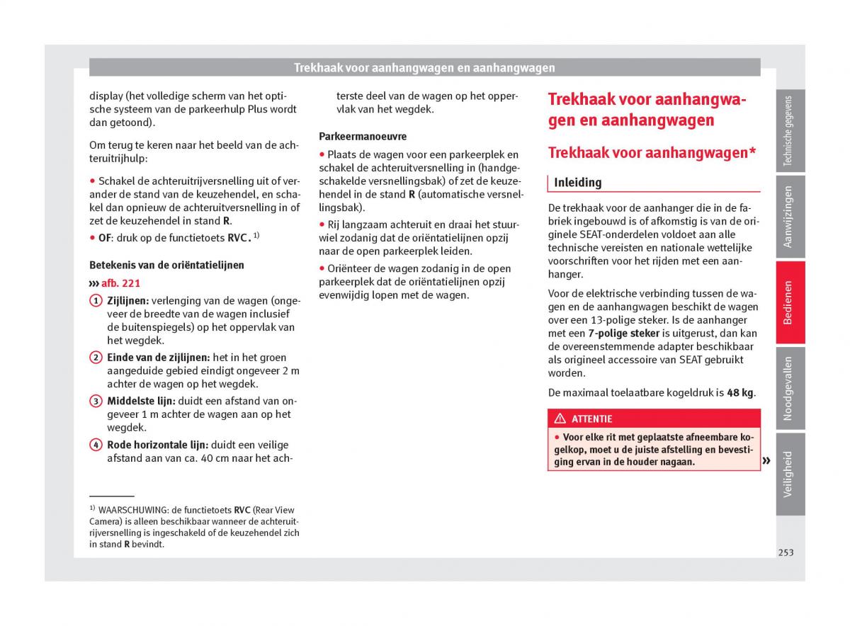 Seat Arona handleiding / page 255