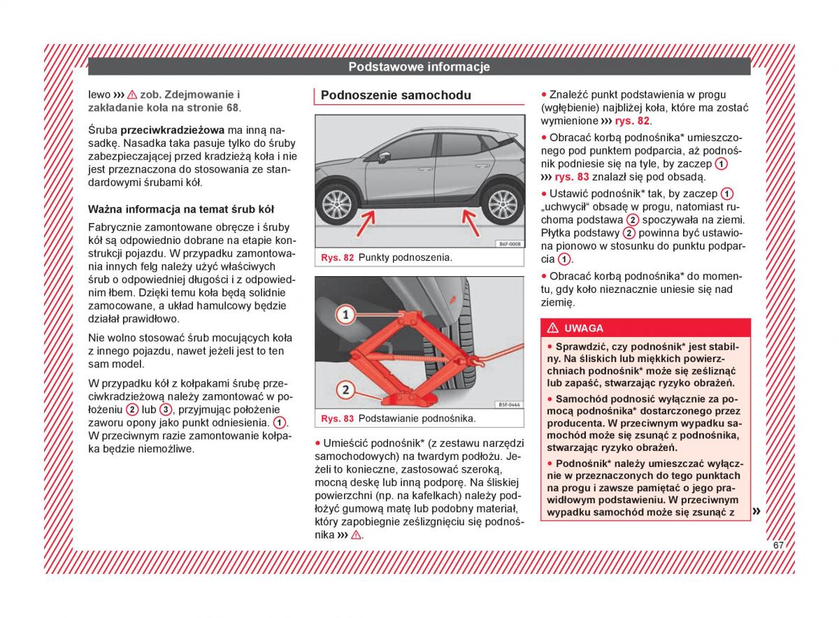 Seat Arona instrukcja obslugi / page 69