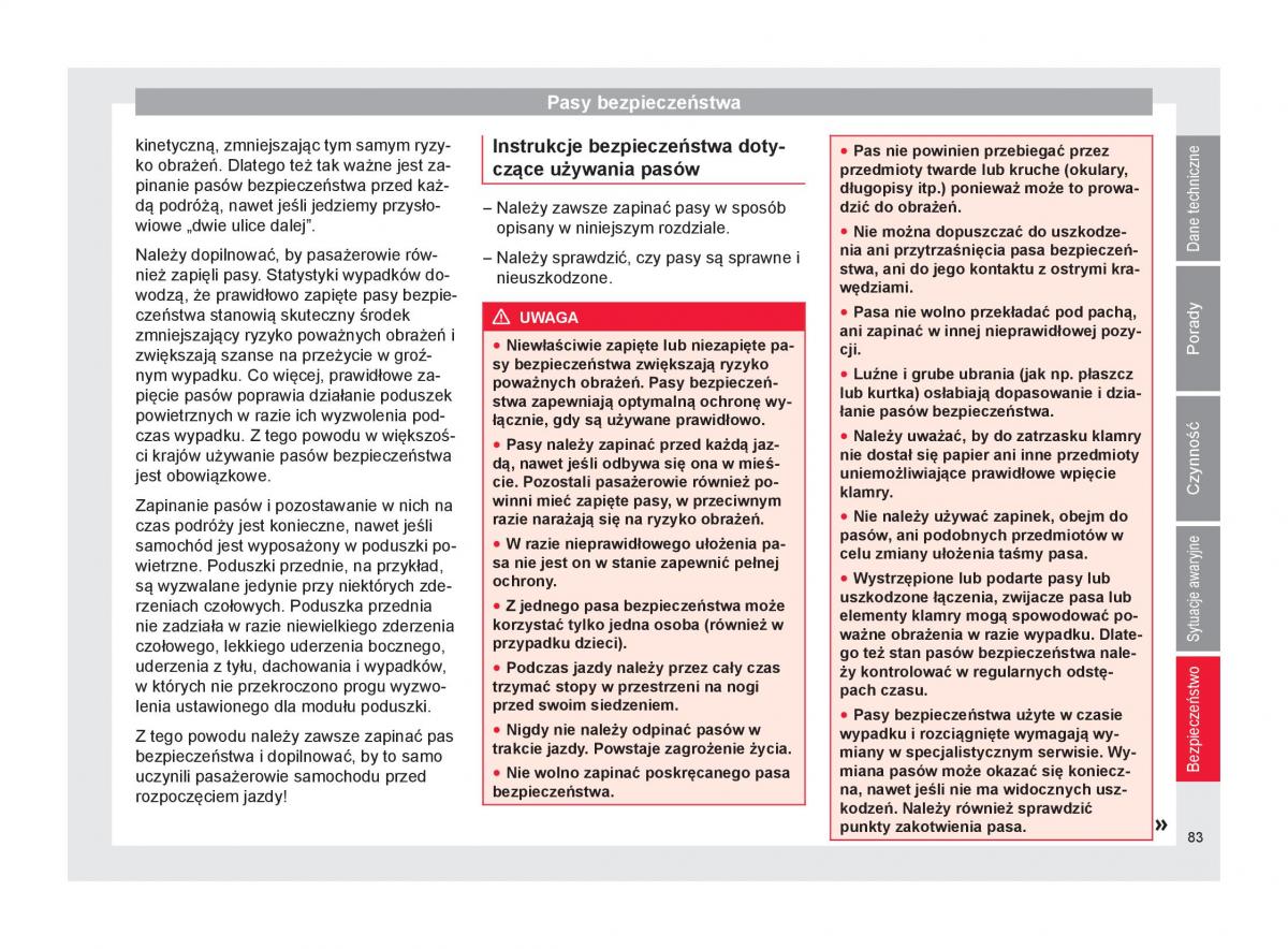 Seat Arona instrukcja obslugi / page 85