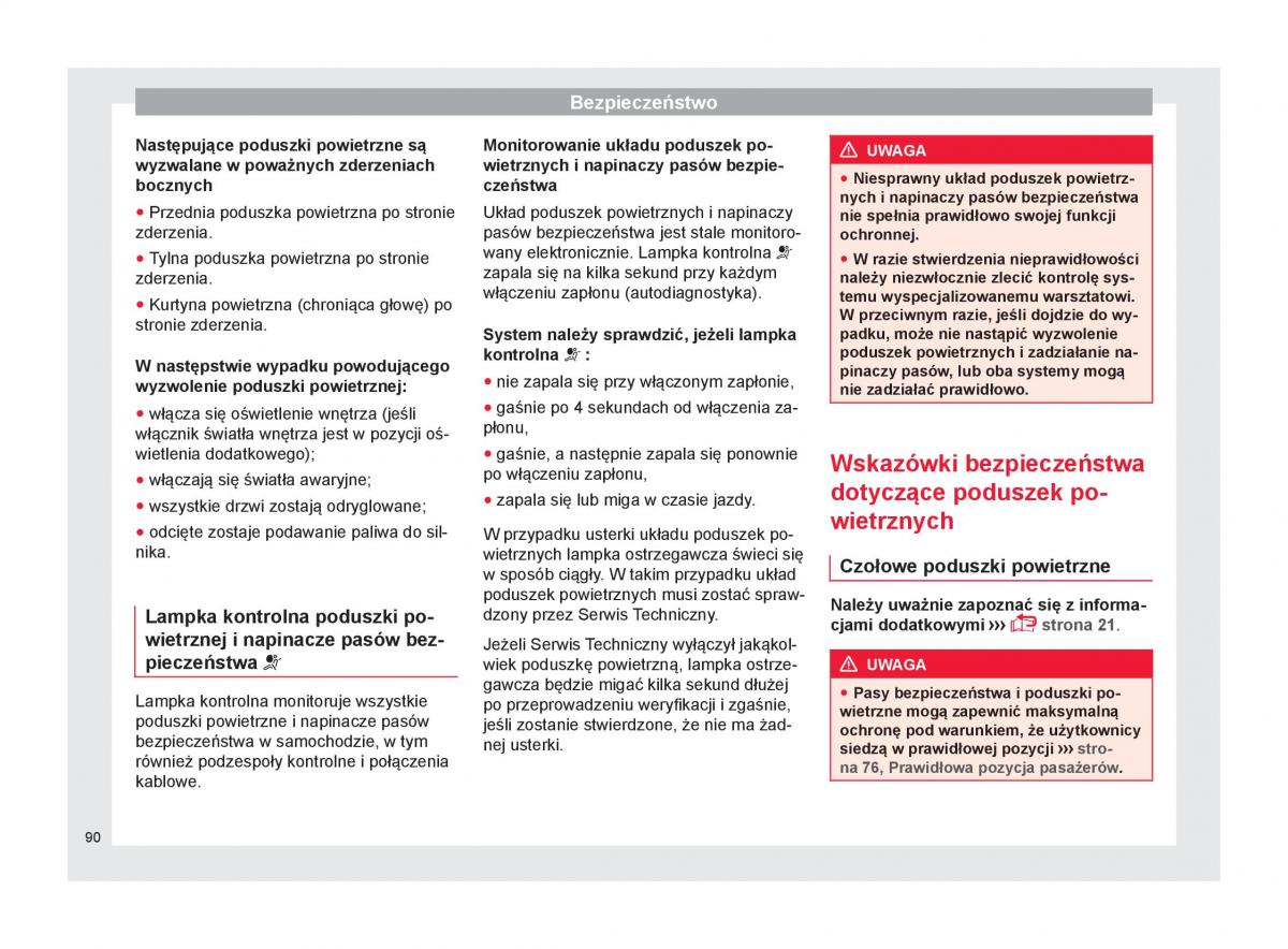 Seat Arona instrukcja obslugi / page 92