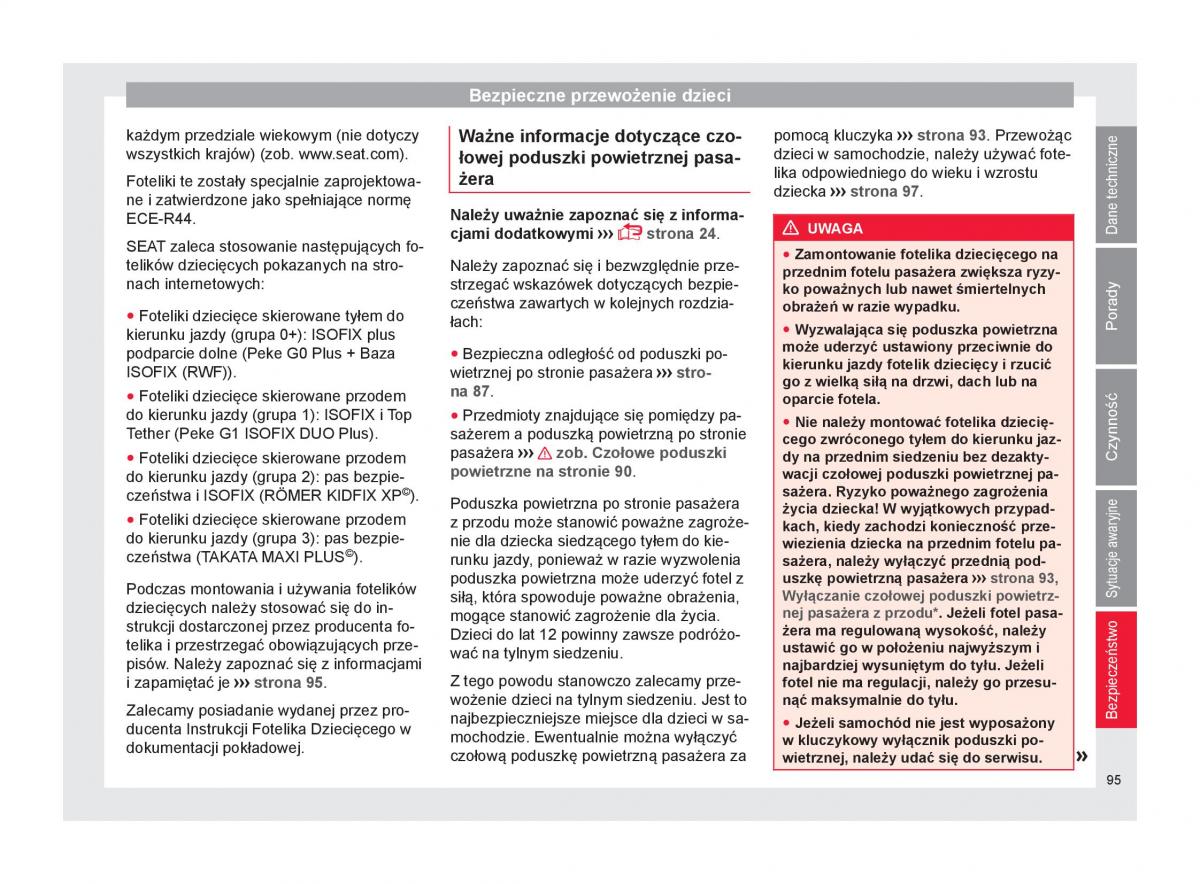 Seat Arona instrukcja obslugi / page 97