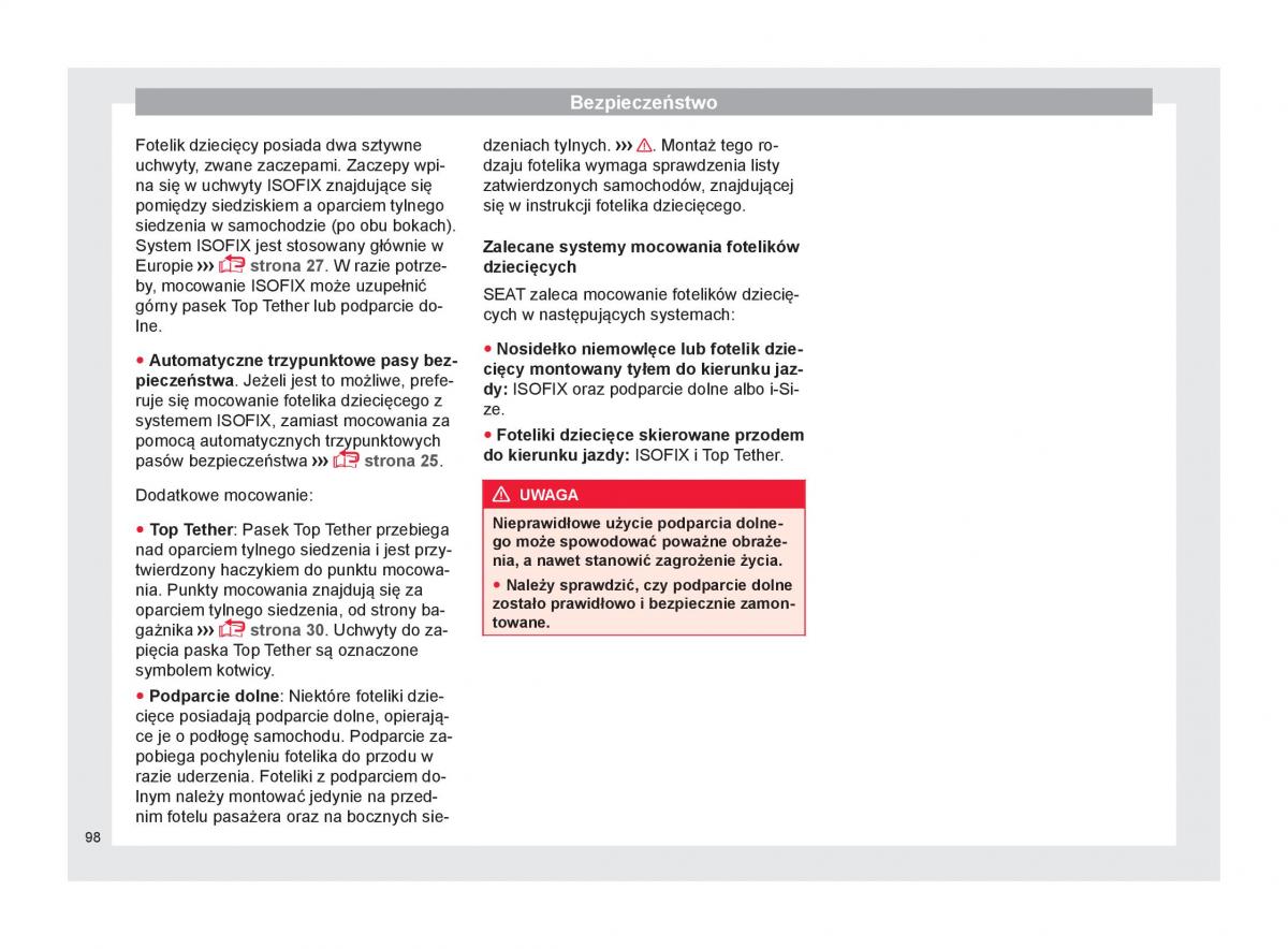 Seat Arona instrukcja obslugi / page 100