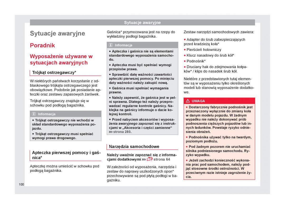 Seat Arona instrukcja obslugi / page 102