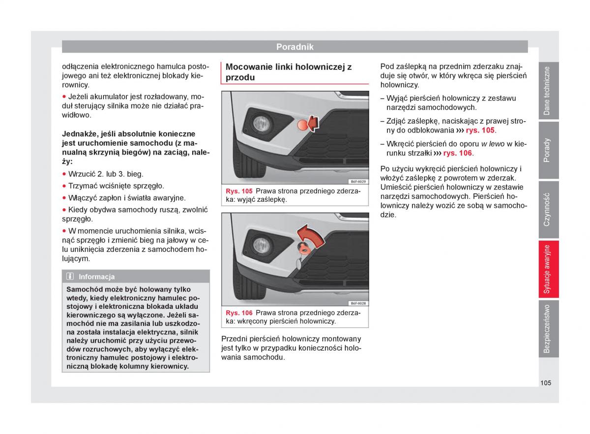 Seat Arona instrukcja obslugi / page 107